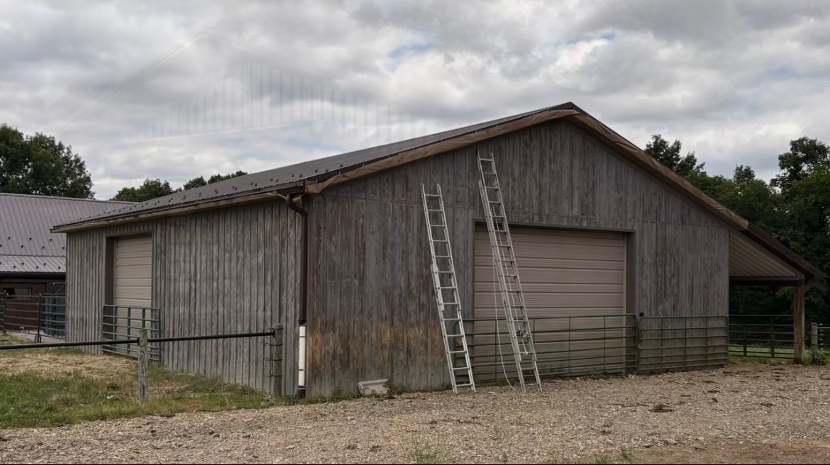 Pole barn exterior repaint before 1