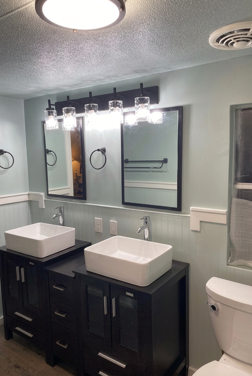 Bathroom remodel and repaint after 1