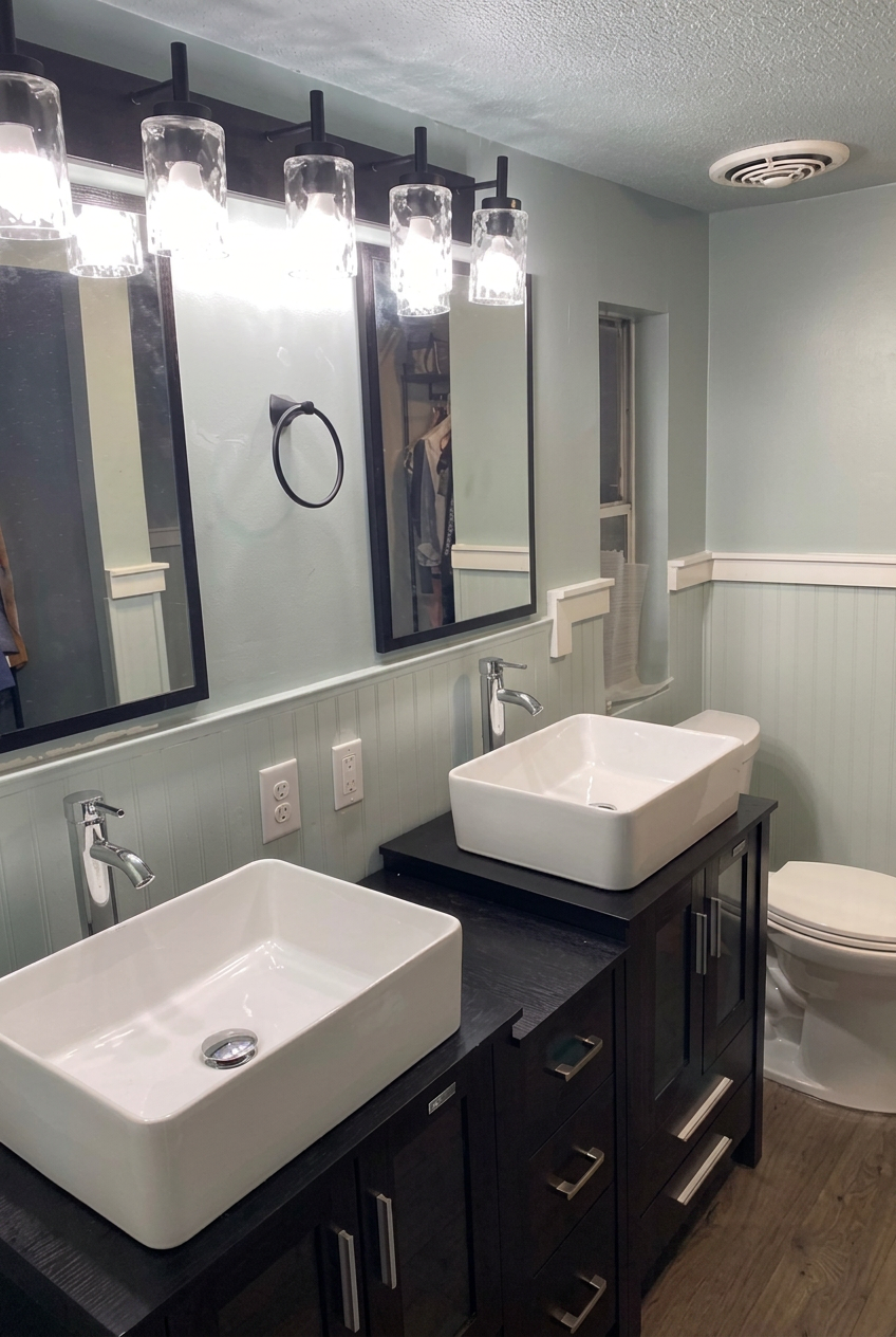 Bathroom remodel and repaint after 2